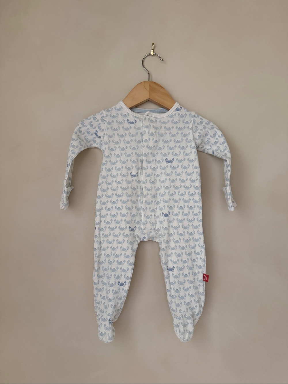 Magnetic Me Blue Crab Organic Cotton Footie